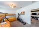 Bedroom with bunk beds, elliptical, and access to other rooms at 236 Captiva Dr, Davenport, FL 33896