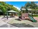 Community playground with play structures, picnic tables, and shaded areas at 2901 Primrose Ct, Orlando, FL 32803
