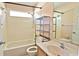 Bathroom with shower/tub combo and vanity at 337 Silver Palms Cir, Davenport, FL 33837