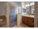 Bathroom with vanity, shower, and bathtub at 38633 Lakeview Walk, Lady Lake, FL 32159