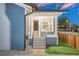 Evening view of the house showcasing the front door and entrance at 413 W Princeton St, Orlando, FL 32804