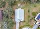 Overhead view of a house, highlighting its gray roof and driveway at 604 Elfrida Way, Kissimmee, FL 34758