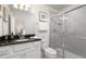Clean bathroom with shower and single vanity at 9009 Rhodes St, Kissimmee, FL 34747