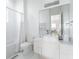 Clean bathroom with a shower/tub combo, white vanity, and toilet at 11618 Vinci Dr, Windermere, FL 34786