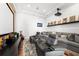 Home theater room with comfortable seating and projector at 11618 Vinci Dr, Windermere, FL 34786