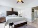 Spacious bedroom with a king-size bed and ensuite access at 120 Crooked Pine Rd, Port Orange, FL 32128