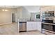 Modern kitchen with stainless steel appliances and island at 17 Walnut Crse, Ocala, FL 34480