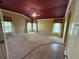 Large main bedroom with a ceiling fan, carpet, and two windows for lots of natural light at 2544 Ashville Ave, The Villages, FL 32162