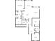 Two-story home floor plan showcasing primary bedroom, two additional bedrooms, and multiple baths at 2943 Top Water Way, Kissimmee, FL 34746