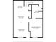 One-story floor plan with Primary bedroom, living room, kitchen and dining area at 2956 Lucayan Harbour Cir # 107, Kissimmee, FL 34746