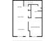 One-story floor plan with Primary bedroom, living room, kitchen and dining area at 2956 Lucayan Harbour Cir # 107, Kissimmee, FL 34746
