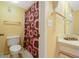 Clean bathroom with shower, toilet and vanity at 6403 Parc Corniche Dr # 4309, Orlando, FL 32821