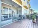 Spacious deck with seating, perfect for outdoor dining at 8737 The Esplanade # 65, Orlando, FL 32836