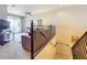 Open loft area overlooking the living room at 8737 The Esplanade # 65, Orlando, FL 32836