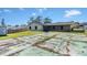 Backyard view with basketball court and shed at 1101 Swanson Dr, Deltona, FL 32738