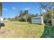 Large backyard with storage shed at 1101 Swanson Dr, Deltona, FL 32738