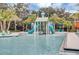 Community waterpark with slides and water features for all ages at 2616 Santosh Cv, Kissimmee, FL 34746