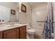 Bathroom with tub, shower, and wood vanity at 268 Heatherbrooke Cir, Oviedo, FL 32765