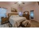 Spacious main bedroom with king bed and access to the patio at 3202 Alling, Deltona, FL 32725