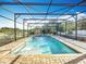 Inviting screened pool with paver deck at 3465 Middlebrook Pl, Harmony, FL 34773