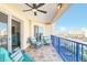 Private balcony overlooking the ocean at 5300 S Atlantic Ave # 604, New Smyrna Beach, FL 32169