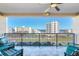 Enjoy breathtaking ocean and city views from this condo's balcony at 5300 S Atlantic Ave # 604, New Smyrna Beach, FL 32169