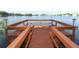 Spacious wooden dock offering scenic lake views at 596 Orange Dr # 151, Altamonte Springs, FL 32701