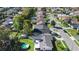 Wide aerial view of neighborhood, highlighting home at 10140 Bridlewood Ave, Orlando, FL 32825