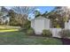 Well-maintained storage shed in the backyard at 107 Alexandra Woods Dr, Debary, FL 32713