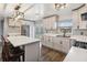 Modern kitchen with stainless steel appliances and an island at 3662 Mohawk Dr, Mount Dora, FL 32757