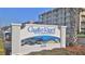 Castle Reef Condominium entrance sign, welcoming residents and guests to the community at 4175 S Atlantic Ave # 508, New Smyrna Beach, FL 32169