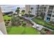 Landscaped grounds with walking paths, providing a serene outdoor setting at 4175 S Atlantic Ave # 508, New Smyrna Beach, FL 32169