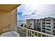 Balcony view of the ocean, pool, and neighboring buildings at 4175 S Atlantic Ave # 508, New Smyrna Beach, FL 32169