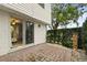 Brick patio adjacent to the sliding glass doors leading to the living room at 466 W Par St # 466, Orlando, FL 32804