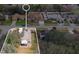 Aerial view showcasing a house's location within a residential area at 905 Hatteras Ave, Minneola, FL 34715