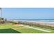 Outdoor space with shuffleboard court and ocean views at 1513 Ocean Shore Blvd # 8F, Ormond Beach, FL 32176