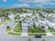 Aerial view of a house and neighborhood, showcasing the community at 1533 Maidstone Ct, Champions Gate, FL 33896