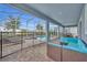 Covered patio overlooking the pool area at 1533 Maidstone Ct, Champions Gate, FL 33896