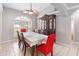 Formal dining room with hardwood floors and a large hutch at 3418 Gator Bay Creek Blvd, St Cloud, FL 34772