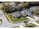 Aerial view of a house and surrounding neighborhood at 346 Hickory Springs Ct, Debary, FL 32713