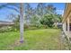 Landscaped backyard with lush green grass at 3838 Gatlin Place Cir, Orlando, FL 32812