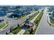 Aerial view of townhomes, roads, and gazebo at 4299 Campsite Loop, Orlando, FL 32824