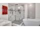 Modern bathroom with a large walk-in shower and soaking tub at 5005 Kipp Pl, Orlando, FL 32808