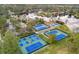 Community tennis and pickleball courts near lake at 5265 Forest Edge Ct, Sanford, FL 32771