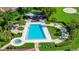 Aerial view of community pool and lounge area at 10118 Allenby Ct, Orlando, FL 32821