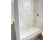 Updated bathroom with a large shower and hexagon tile floor at 1142 Grayson Dr, Orlando, FL 32825