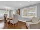 Formal dining room with hardwood floors, a large table, and chandelier at 126 Se 41St Ave, Ocala, FL 34471