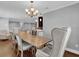 Bright dining room with hardwood floors and a large table at 126 Se 41St Ave, Ocala, FL 34471