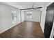 Bright bedroom with new flooring and a ceiling fan at 14421 Parker Rd, Orlando, FL 32832
