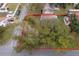 Aerial view showing house and large backyard at 1601 New York Ave., St Cloud, FL 34769